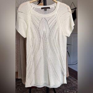 fever Women’s Medium Cream White Knitted Sweater